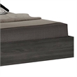 Pemberly Row King Bed with Tall Panel Headboard in Gray Elm Veneer