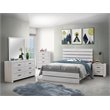 Pemberly Row 5-Piece Eastern King Panel Bedroom Set in Coastal White