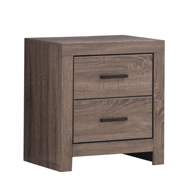 Pemberly Row 5-Piece Wood Queen Panel Bedroom Set in Barrel Oak
