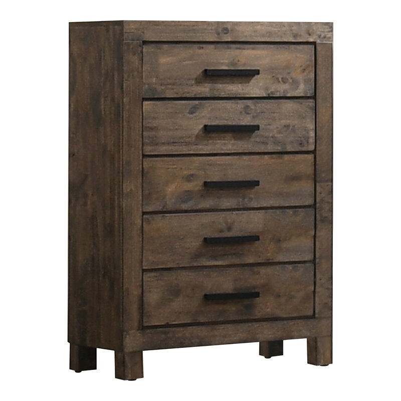 Pemberly Row 5-Piece California King Bedroom Set in Golden Brown