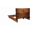Pemberly Row California King Bed with Split Headboard in Smokey Walnut