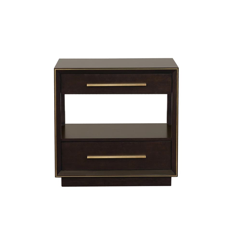 Pemberly Row 4-Piece Queen Velvet Bedroom Set in Smoked Peppercorn