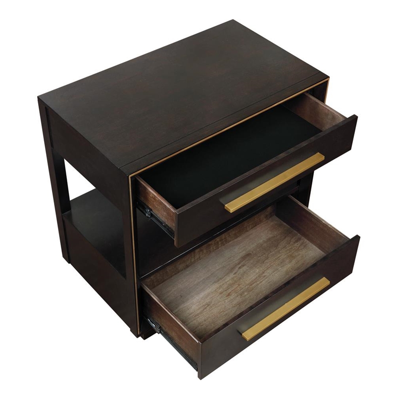 Pemberly Row 4-Piece Queen Velvet Bedroom Set in Smoked Peppercorn
