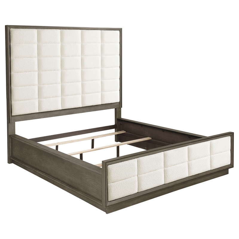 Pemberly Row 4-Piece California King Bedroom Set in Taupe Oak