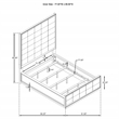 Pemberly Row 4-Piece California King Bedroom Set in Taupe Oak