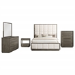 Pemberly Row 5-Piece California King Bedroom Set in Taupe Oak