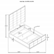 Pemberly Row 4-Piece Upholstered Queen Bedroom Set in Taupe Oak