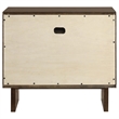 Pemberly Row 2-Drawer Nightstand Bedside Table in Warm Brown