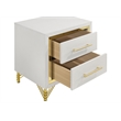 Pemberly Row 5-Piece Eastern King Wingback Bedroom Set in Beige and White