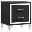 Pemberly Row 4-Piece Queen Wingback Bedroom Set in Gray and Black