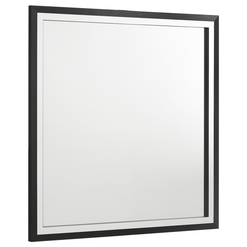 Pemberly Row 4-Piece Queen Wingback Bedroom Set in Gray and Black