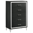 Pemberly Row 5-Piece Queen Wingback Bedroom Set in Gray and Black
