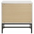 Pemberly Row Modern 2-Drawer Nightstand Bedside Table in White