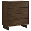 Pemberly Row 5-Piece Eastern King Platform Bedroom Set in Warm Brown