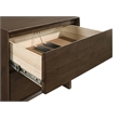 Pemberly Row 5-Piece Eastern King Platform Bedroom Set in Warm Brown