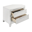 Pemberly Row Italian 2-Drawer Nightstand Bedside Table in White