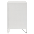 Pemberly Row Italian 2-Drawer Nightstand Bedside Table in White
