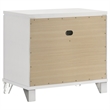 Pemberly Row Italian 2-Drawer Nightstand Bedside Table in White
