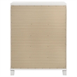 Pemberly Row Modern Italian 5-Drawer Chest of Drawers in White
