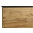 Pemberly Row 5-Piece Twin Mid-Century Bedroom Set in Natural Pine