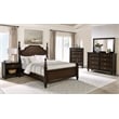 Pemberly Row 63 Inch Four Poster Eastern King Bed in Dark Oak