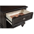 Pemberly Row 5-Piece Four Poster Eastern King Bedroom Set in Dark Oak