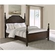 Pemberly Row 63 Inch Four Poster California King Bed in Dark Oak