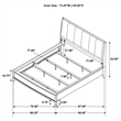 Pemberly Row 4-Piece California King Bedroom Set in Natural Pine