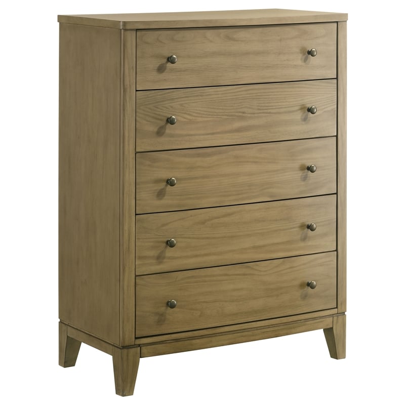 Pemberly Row 5-Piece California King Bedroom Set in Natural Pine