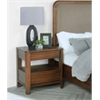 Pemberly Row Transitional 2-Drawer Nightstand Bedside Table in Walnut