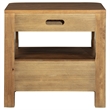 Pemberly Row Transitional 2-Drawer Nightstand Bedside Table in Walnut