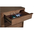 Pemberly Row Transitional 2-Drawer Nightstand Bedside Table in Walnut