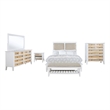 Pemberly Row 5-Piece Eastern King Coastal Bedroom Set in White