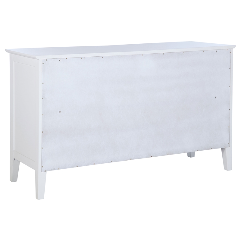 Pemberly Row 4-Piece Queen Coastal Platform Bedroom Set in White