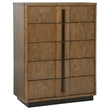 Pemberly Row 5-Piece Queen Fluted Storage Bedroom Set in Ash Brown