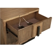 Pemberly Row 5-Piece Queen Fluted Storage Bedroom Set in Ash Brown