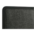 Pemberly Row Mid-Century Queen Panel Bed in Black and Charcoal