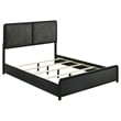 Pemberly Row 4-Piece Mid-Century Modern Queen Bedroom Set in Black
