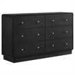 Pemberly Row 4-Piece Mid-Century Modern Queen Bedroom Set in Black