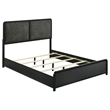 Pemberly Row 5-Piece Mid-Century Modern Queen Bedroom Set in Black