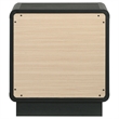Pemberly Row Modern 2-Drawer Nightstand Bedside Table in Black