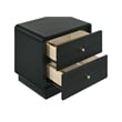 Pemberly Row Modern 2-Drawer Nightstand Bedside Table in Black