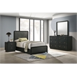 Pemberly Row 4-Piece Mid-Century Modern Twin Bedroom Set in Black