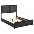 Pemberly Row 5-Piece Mid-Century Modern Full Bedroom Set in Black