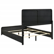Pemberly Row 5-Piece Mid-Century Modern Full Bedroom Set in Black