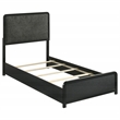 Pemberly Row 5-Piece Mid-Century Modern Twin Bedroom Set in Black