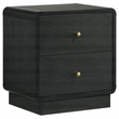 Pemberly Row 5-Piece Mid-Century Modern Twin Bedroom Set in Black