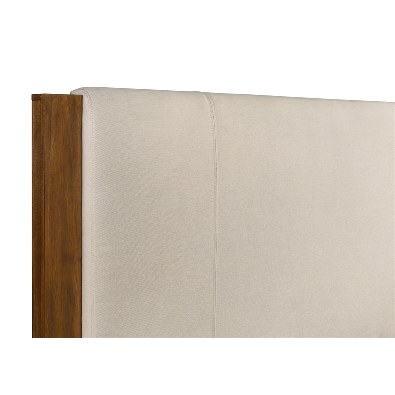Pemberly Row 4-Piece Eastern King Wood Set in Warm Brown and Cream
