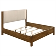 Pemberly Row 4-Piece Eastern King Wood Set in Warm Brown and Cream