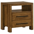 Pemberly Row 4-Piece Eastern King Wood Set in Warm Brown and Cream
